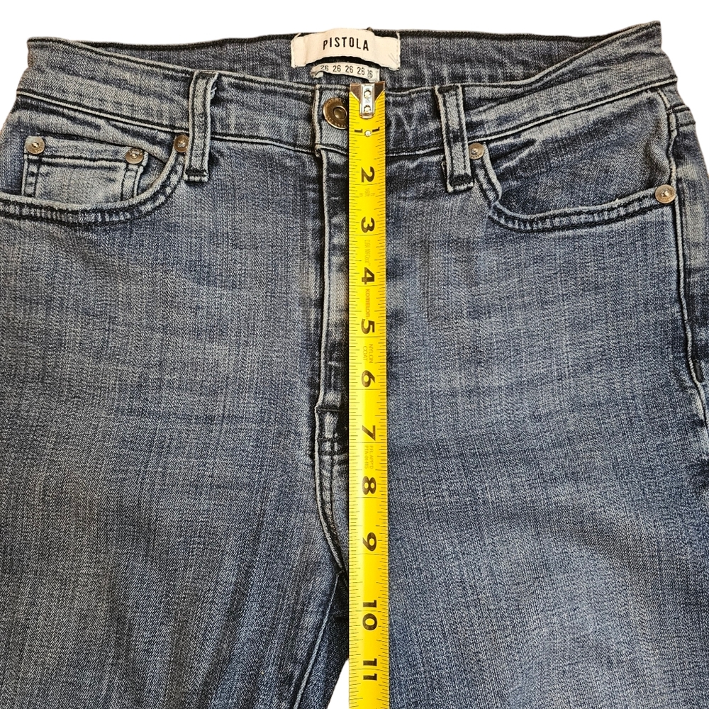 PISTOLA Women's Mid Rise Frayed Hem Skinny Jeans Size 26 - Picture 7 of 14